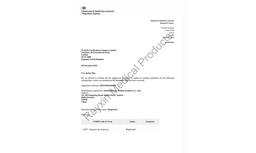 Xiantao Rayxin Medical Products Co., Ltd.-Rayxin