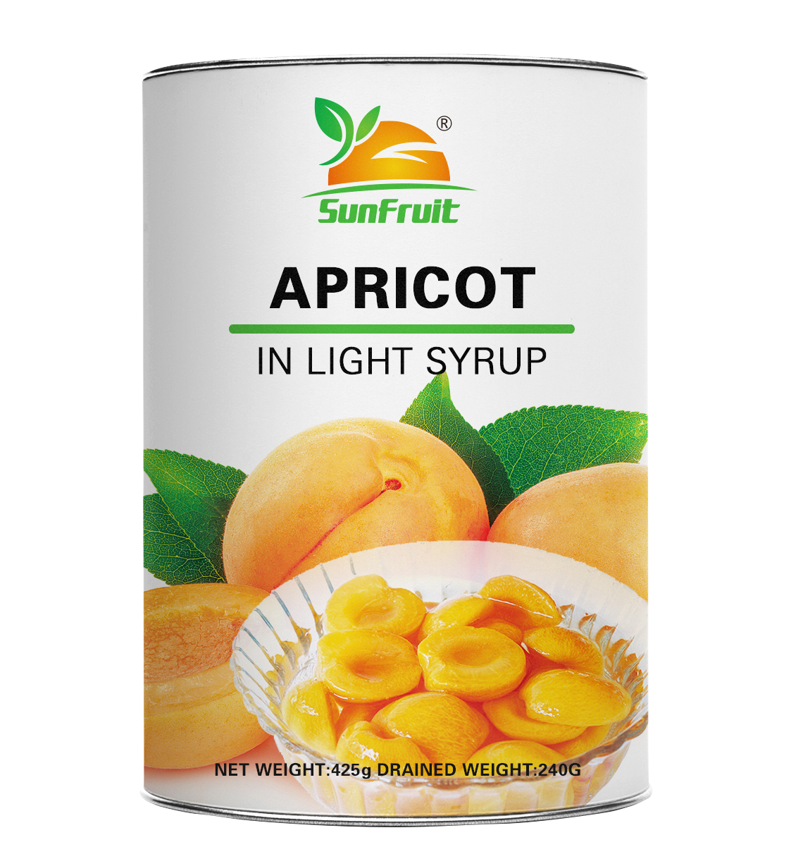 Canned apricot